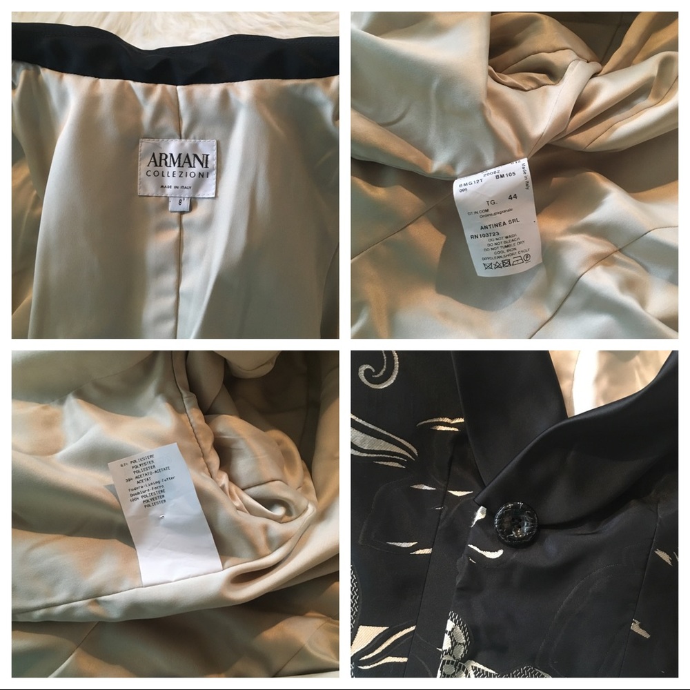 Armani Collezioni | Modern Floral Jacquard Jacket - Picture 7 of 8